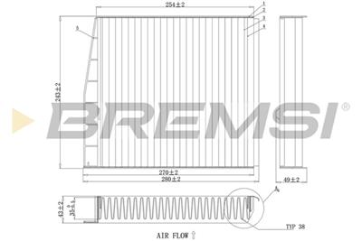 BREMSI FC0976 Číslo výrobce: AB0976. EAN: 8050141087875.