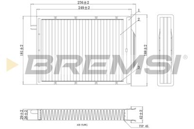 BREMSI FC0980 Číslo výrobce: AB0980. EAN: 8050141087912.