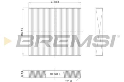 BREMSI FC1341 Číslo výrobce: AB1341. EAN: 8050141088438.