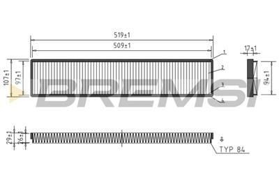 BREMSI FC1535 Číslo výrobce: AB1535. EAN: 8050141088582.