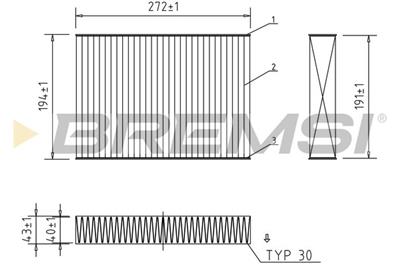 BREMSI FC2588C Číslo výrobce: AB2588C. EAN: 8050141340482.