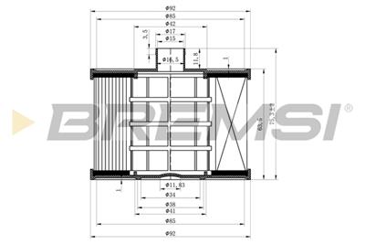 BREMSI FE0041 Číslo výrobce: SE0041. EAN: 8050141089374.