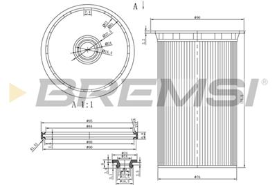 BREMSI FE0341 Číslo výrobce: SE0341. EAN: 8050141090004.