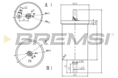 BREMSI FE0390 Číslo výrobce: SE0390. EAN: 8050141090493.