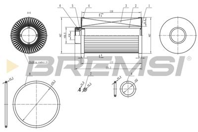 BREMSI FE0763 Číslo výrobce: SE0763. EAN: 8050141090639.