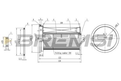 BREMSI FE0768 Číslo výrobce: SE0768. EAN: 8050141090684.