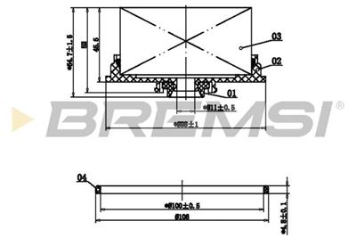 BREMSI FE2899 Číslo výrobce: SE2899. EAN: 8050141368899.