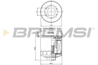 BREMSI FL0023 Číslo výrobce: SL0023. EAN: 8050141093098.