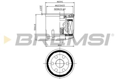 BREMSI FL0028 Číslo výrobce: SL0028. EAN: 8050141093142.