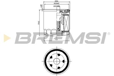 BREMSI FL0033 Číslo výrobce: SL0033. EAN: 8050141093197.