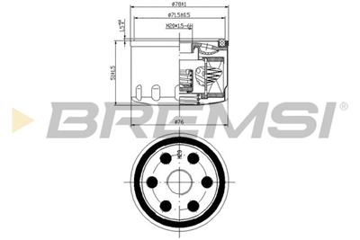 BREMSI FL0140 Číslo výrobce: SL0140. EAN: 8050141093265.