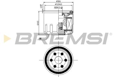 BREMSI FL0141 Číslo výrobce: SL0141. EAN: 8050141093272.