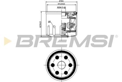 BREMSI FL0277 Číslo výrobce: SL0277. EAN: 8050141093586.