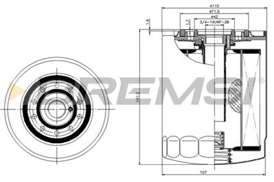 BREMSI FL0297 Číslo výrobce: SL0297. EAN: 8050141093784.