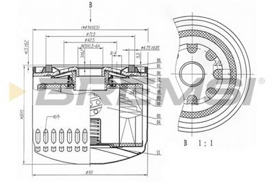 BREMSI FL0320 Číslo výrobce: SL0320. EAN: 8050141094019.