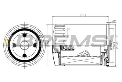 BREMSI FL0724 Číslo výrobce: SL0724. EAN: 8050141094439.