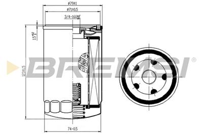 BREMSI FL1306 Číslo výrobce: SL1306. EAN: 8050141095030.