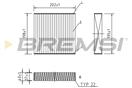 BREMSI FC0982C