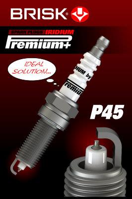BRISK 2100 Číslo výrobce: P45 Iridium Premium +.