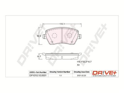 Dr!ve+ DP1010.10.0001 Číslo výrobce: DBP0001. EAN: 5907714158353.