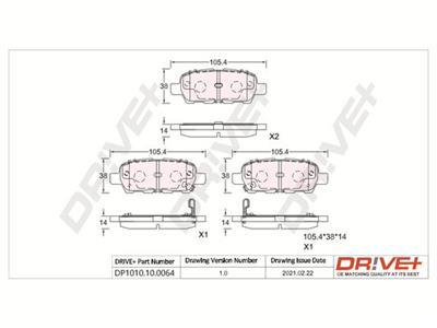 Dr!ve+ DP1010.10.0064 Číslo výrobce: DBP0064. EAN: 5907714158889.