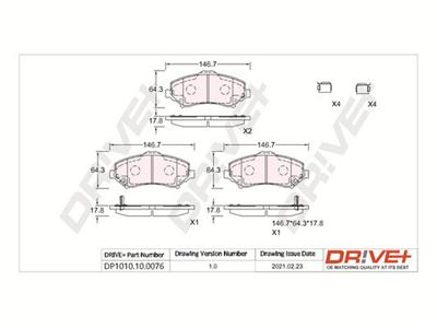 Dr!ve+ DP1010.10.0076 Číslo výrobce: DBP0076. EAN: 5907714158971.