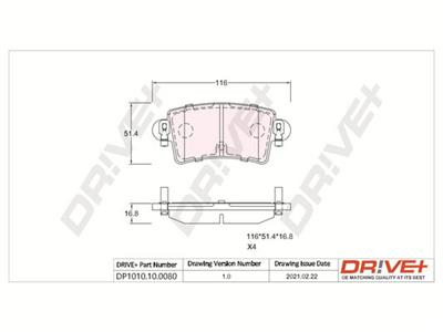 Dr!ve+ DP1010.10.0080 Číslo výrobce: DBP0080. EAN: 5907714159008.