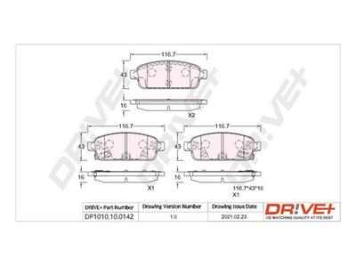 Dr!ve+ DP1010.10.0142 Číslo výrobce: DBP0142. EAN: 5907714159329.