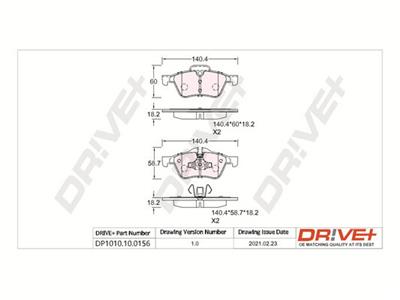 Dr!ve+ DP1010.10.0156 Číslo výrobce: DBP0156. EAN: 5907714159404.