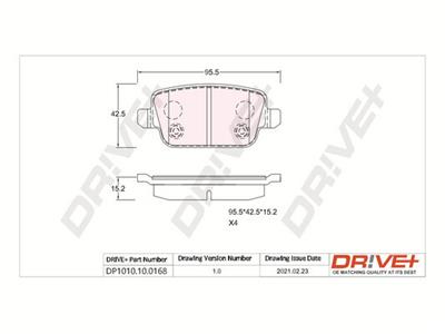 Dr!ve+ DP1010.10.0168 Číslo výrobce: DBP0168. EAN: 5907714159459.