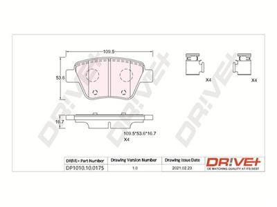 Dr!ve+ DP1010.10.0175 Číslo výrobce: DBP0175. EAN: 5907714159480.