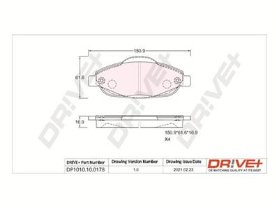 Dr!ve+ DP1010.10.0178 Číslo výrobce: DBP0178. EAN: 5907714159503.