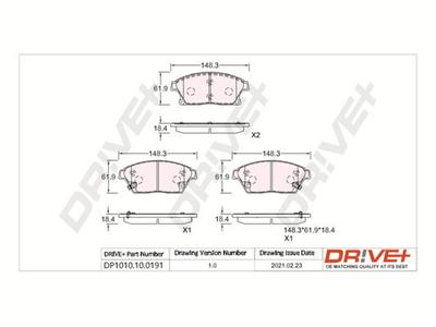 Dr!ve+ DP1010.10.0191 Číslo výrobce: DBP0191. EAN: 5907714159534.
