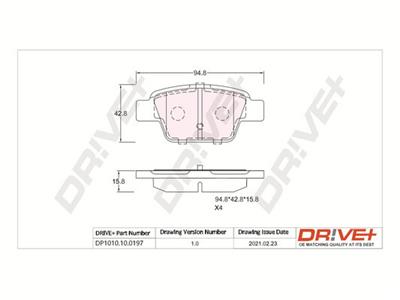 Dr!ve+ DP1010.10.0197 Číslo výrobce: DBP0197. EAN: 5907714159572.