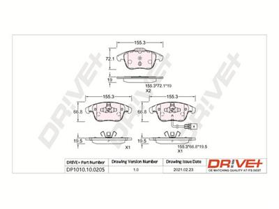Dr!ve+ DP1010.10.0205 Číslo výrobce: DBP0205. EAN: 5907714159626.