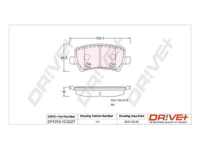 Dr!ve+ DP1010.10.0227 Číslo výrobce: DBP0227. EAN: 5907714159695.