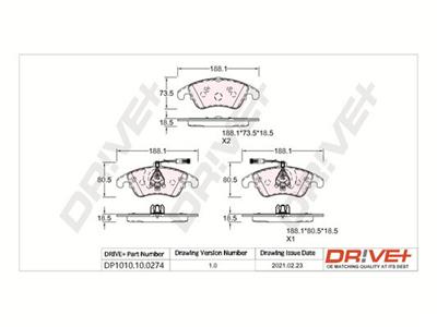 Dr!ve+ DP1010.10.0274 Číslo výrobce: DBP0274. EAN: 5907714159800.