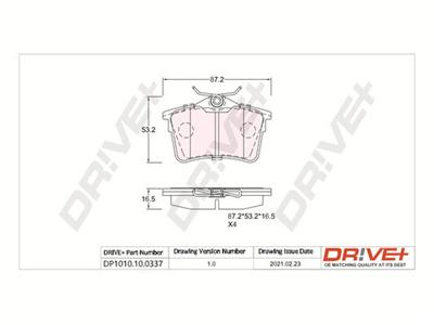 Dr!ve+ DP1010.10.0337 Číslo výrobce: DBP0337. EAN: 5907714159954.