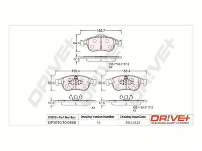 Dr!ve+ DP1010.10.0368 Číslo výrobce: DBP0368. EAN: 5907714160004.