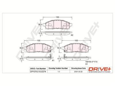 Dr!ve+ DP1010.10.0374 Číslo výrobce: DBP0374. EAN: 5907714160028.