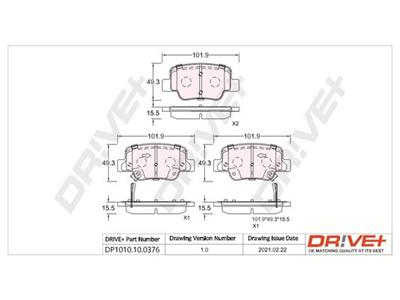 Dr!ve+ DP1010.10.0376 Číslo výrobce: DBP0376. EAN: 5907714160035.