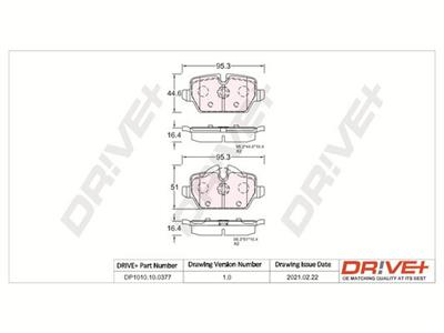 Dr!ve+ DP1010.10.0377 Číslo výrobce: DBP0377. EAN: 5907714160042.