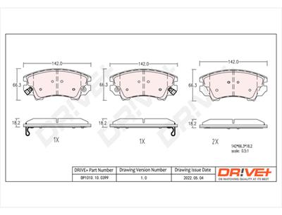 Dr!ve+ DP1010.10.0399 Číslo výrobce: DBP0399. EAN: 5907714160110.