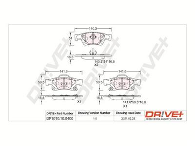 Dr!ve+ DP1010.10.0400 Číslo výrobce: DBP0400. EAN: 5907714160127.