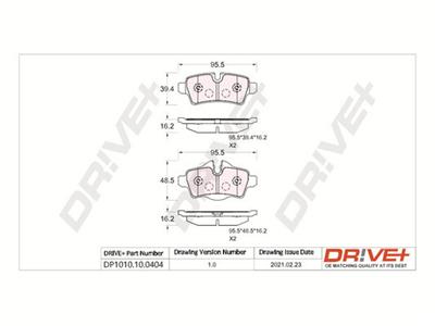 Dr!ve+ DP1010.10.0404 Číslo výrobce: DBP0404. EAN: 5907714160141.