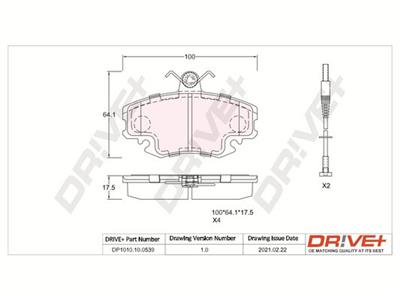 Dr!ve+ DP1010.10.0539 Číslo výrobce: DBP0539. EAN: 5907714160332.