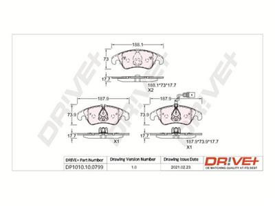 Dr!ve+ DP1010.10.0799 Číslo výrobce: DBP0799. EAN: 5907714160691.
