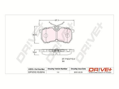 Dr!ve+ DP1010.10.0816 Číslo výrobce: DBP0816. EAN: 5907714160813.
