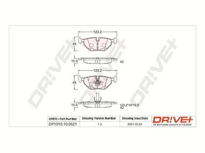 Dr!ve+ DP1010.10.0821 Číslo výrobce: DBP0821. EAN: 5907714160868.