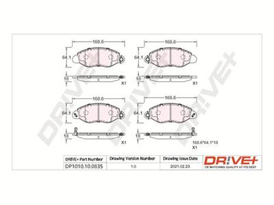 Dr!ve+ DP1010.10.0835 Číslo výrobce: DBP0835. EAN: 5907714160981.